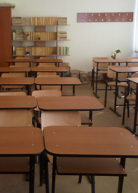 sala de clase, liceul tehnologic ovid densusianu